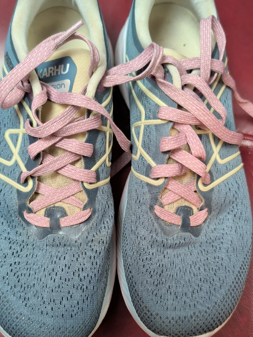 Karhu Womens Fusion Ortix 3.5 Hivo F200341 Blue Running Shoes Sneakers Size 8.5 - Picture 2 of 11